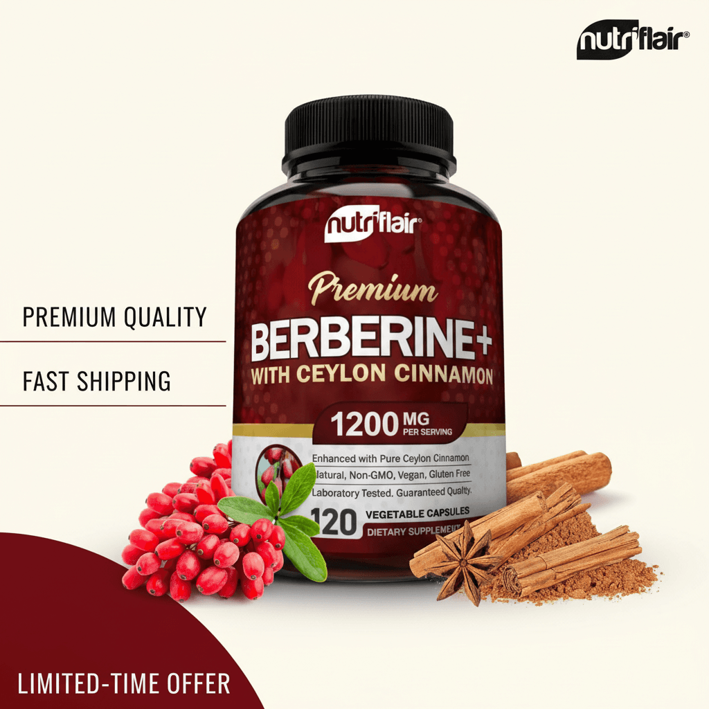 Berberine Capsules 1200mg Natural Supplement