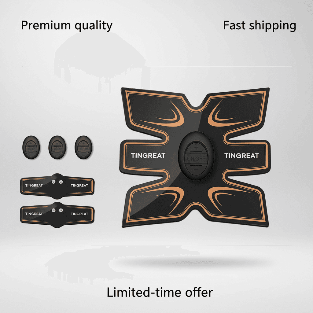 Rechargeable EMS Abs Stimulator Training Belt