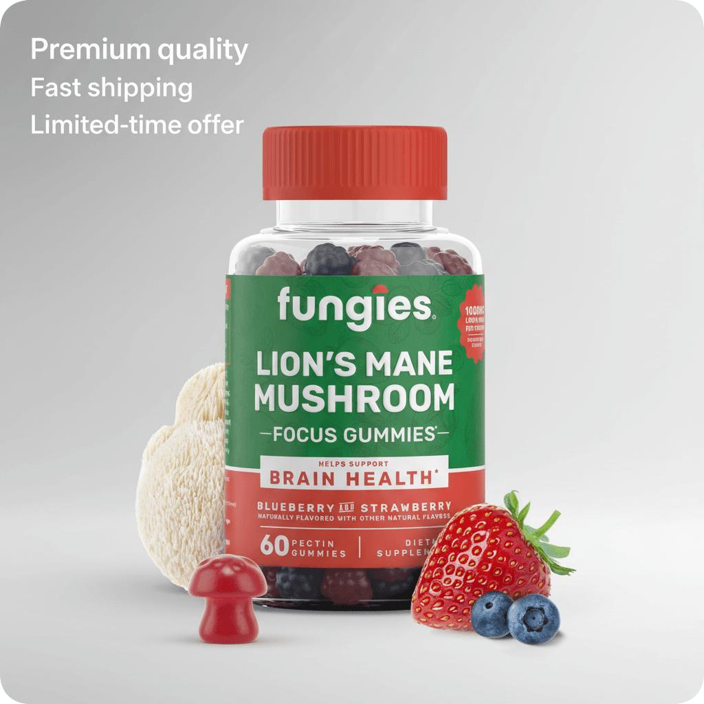 Lions Mane Mushroom Gummies Focus Memory