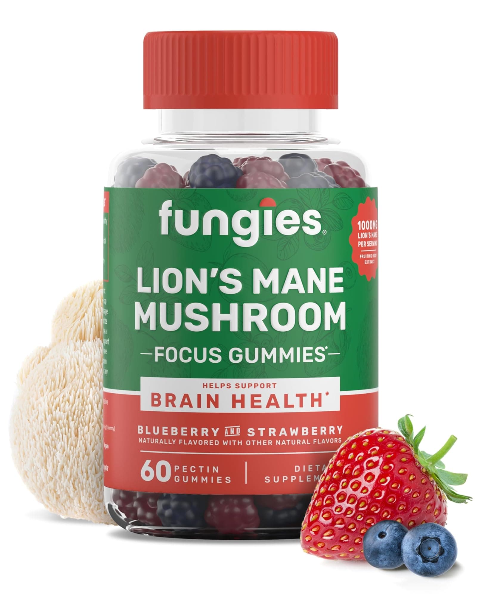 Lions Mane Mushroom Gummies Focus Memory